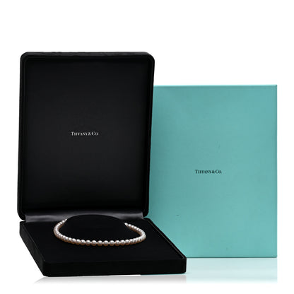 Tiffany 18K White Gold Akoya Pearl 6.5-7mm Essential Necklace 5 of 5