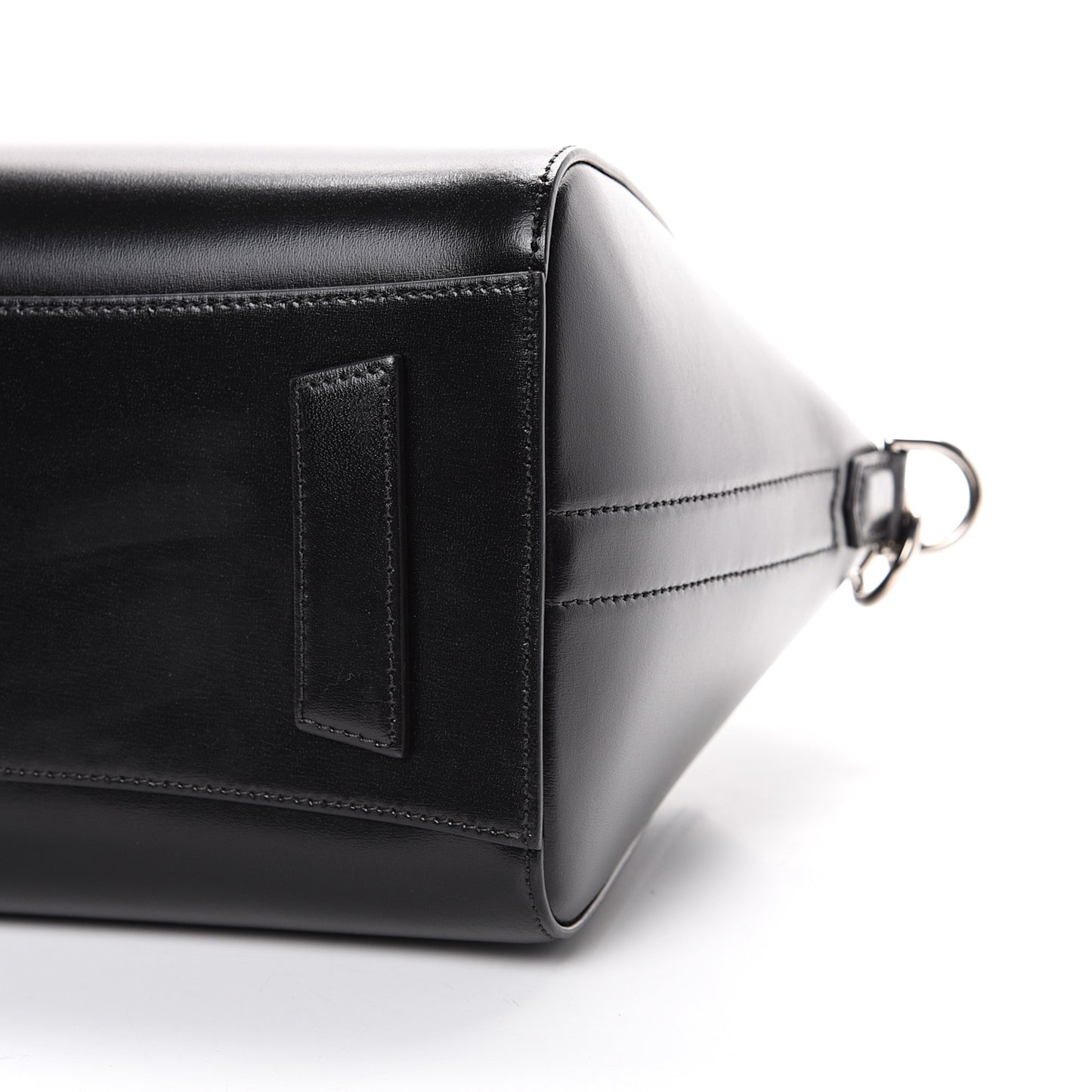 Shiny Lord Calfskin Small Antigona Black