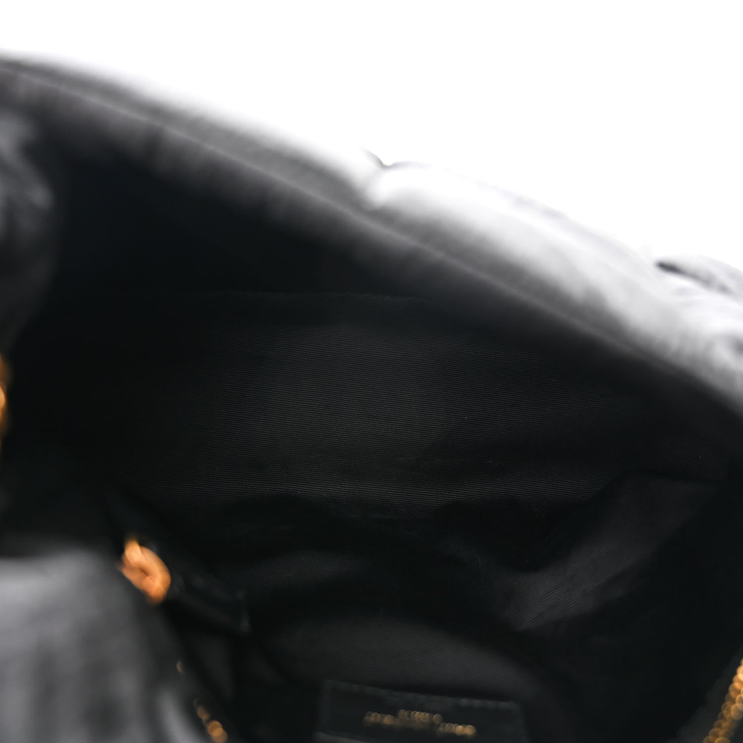 Saint Laurent Nylon Quilted Small Loulou Puffer Monogram Chain Satchel Black 5 of 10