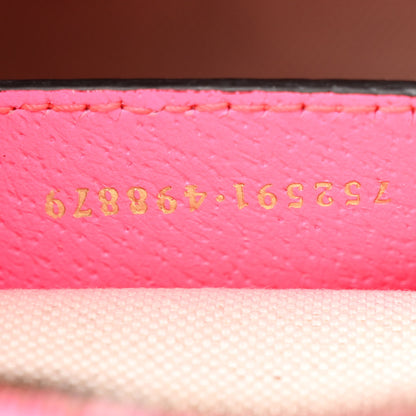 Gucci GG Supreme Monogram Textured Dollar Calfskin Web Ophidia Small Crossbody Bag Beige Ebony Fuchsia 7 of 10