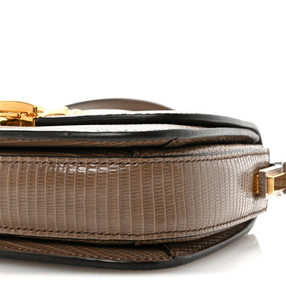 Gucci Lizard Mini Sylvie 1969 Messenger Bag Taupe 10 of 10