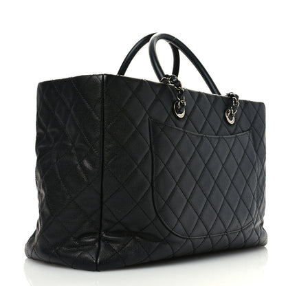 Chanel Caviar Quilted Large Coco Handle Shopping Tote Black 4 of 11
