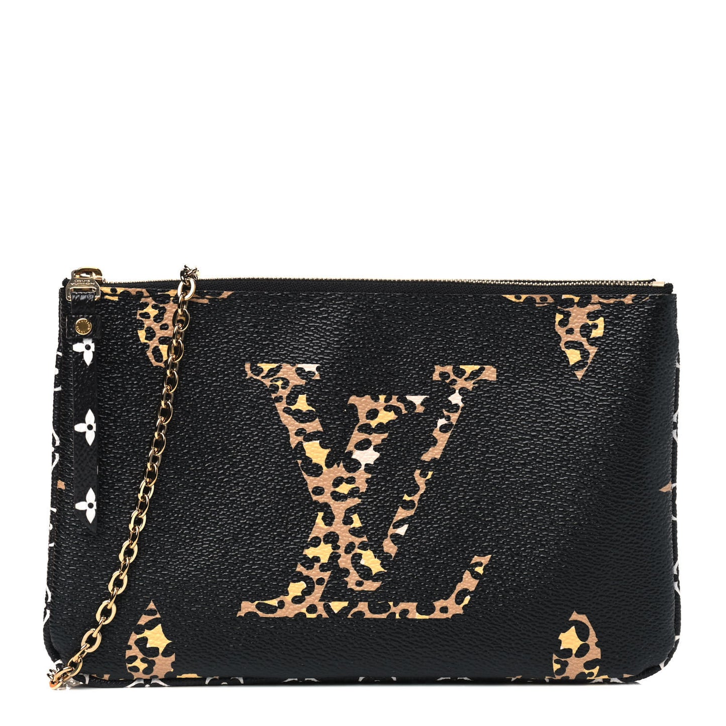 Monogram Giant Jungle Pochette Double Zip Black