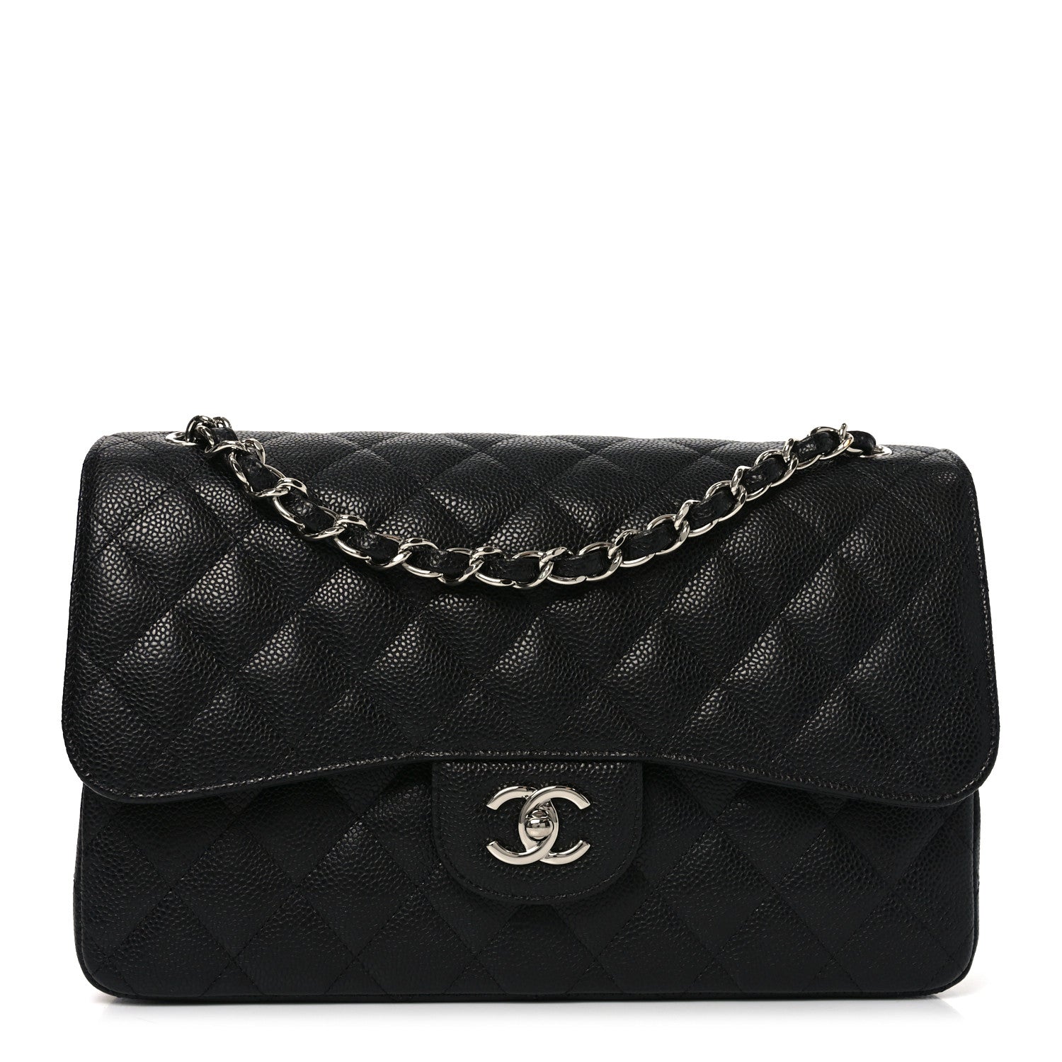 Chanel Caviar Quilted Jumbo Double Flap Black 1 of 11