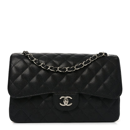 Chanel Caviar Quilted Jumbo Double Flap Black 1 of 11