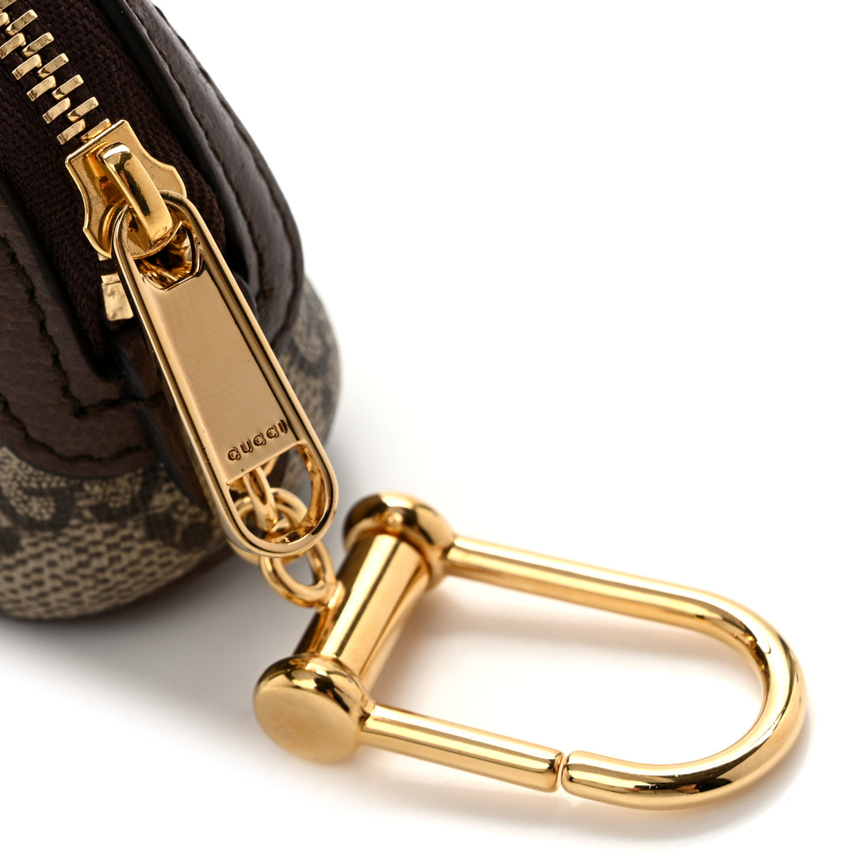Gucci GG Supreme Monogram Web Ophidia Dome Key Pouch Beige New Acero 8 of 8