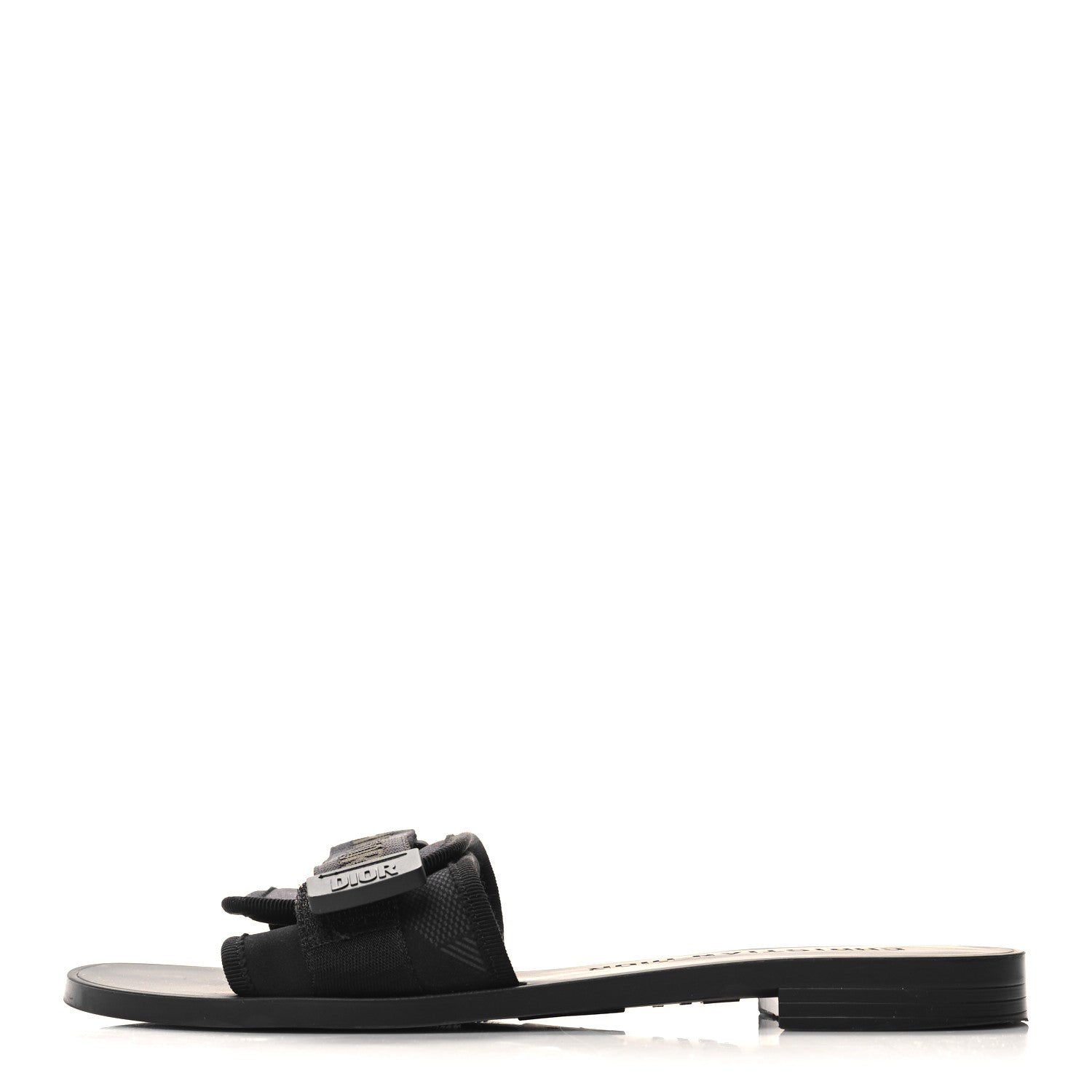 Christian Dior Technical Stretch Fabric Camouflage Dio(r)evolution Slide Sandals 39 Black Military 1 of 9