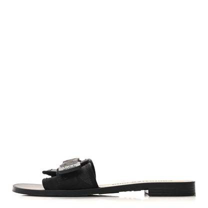 Christian Dior Technical Stretch Fabric Camouflage Dio(r)evolution Slide Sandals 39 Black Military 1 of 9