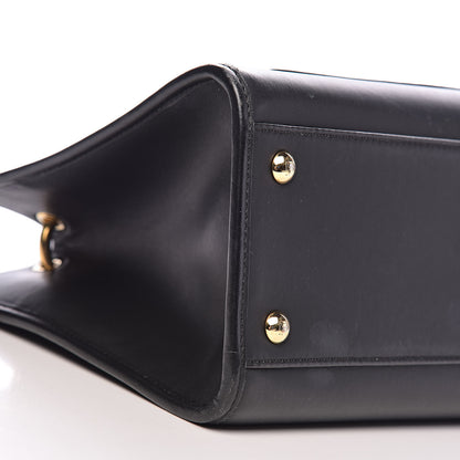 Fendi Vitello Century F is Fendi FF 1974 Embossed Small Runaway Satchel Black Maya 10 of 16