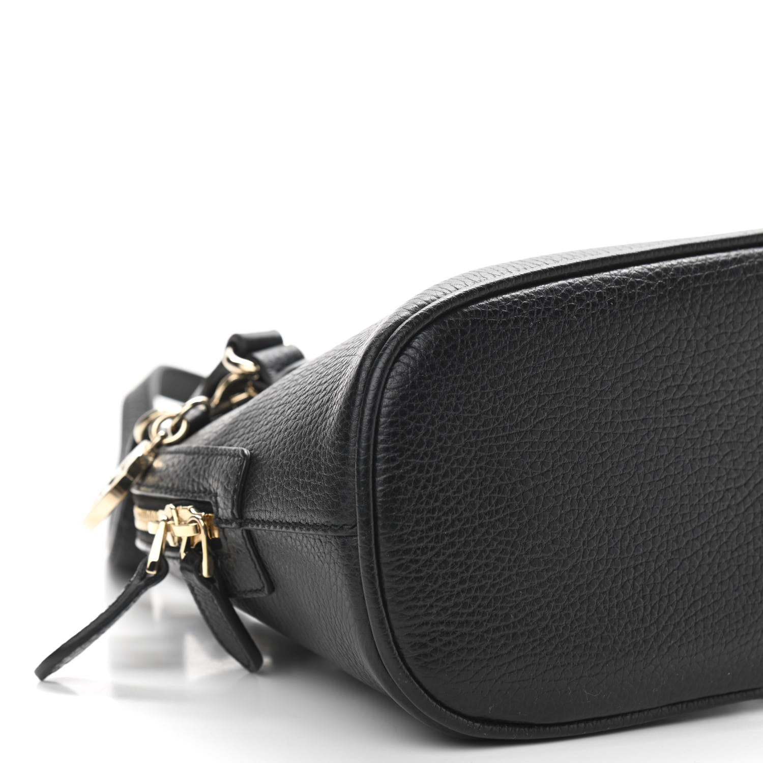 Gucci Dollar Calfskin Small GG Charm Dome Bag Black 8 of 9