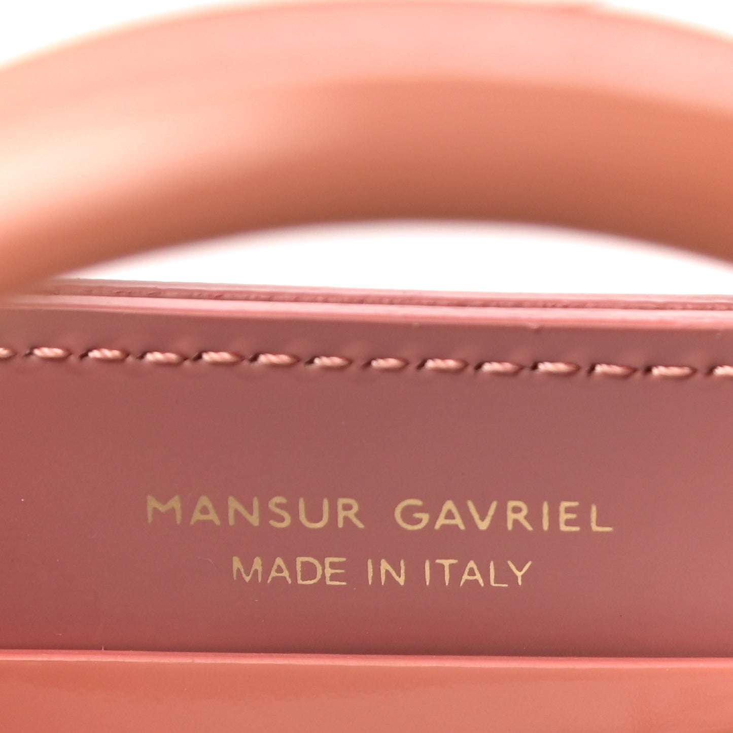 Patent Mini Mini Sun Bag Blush