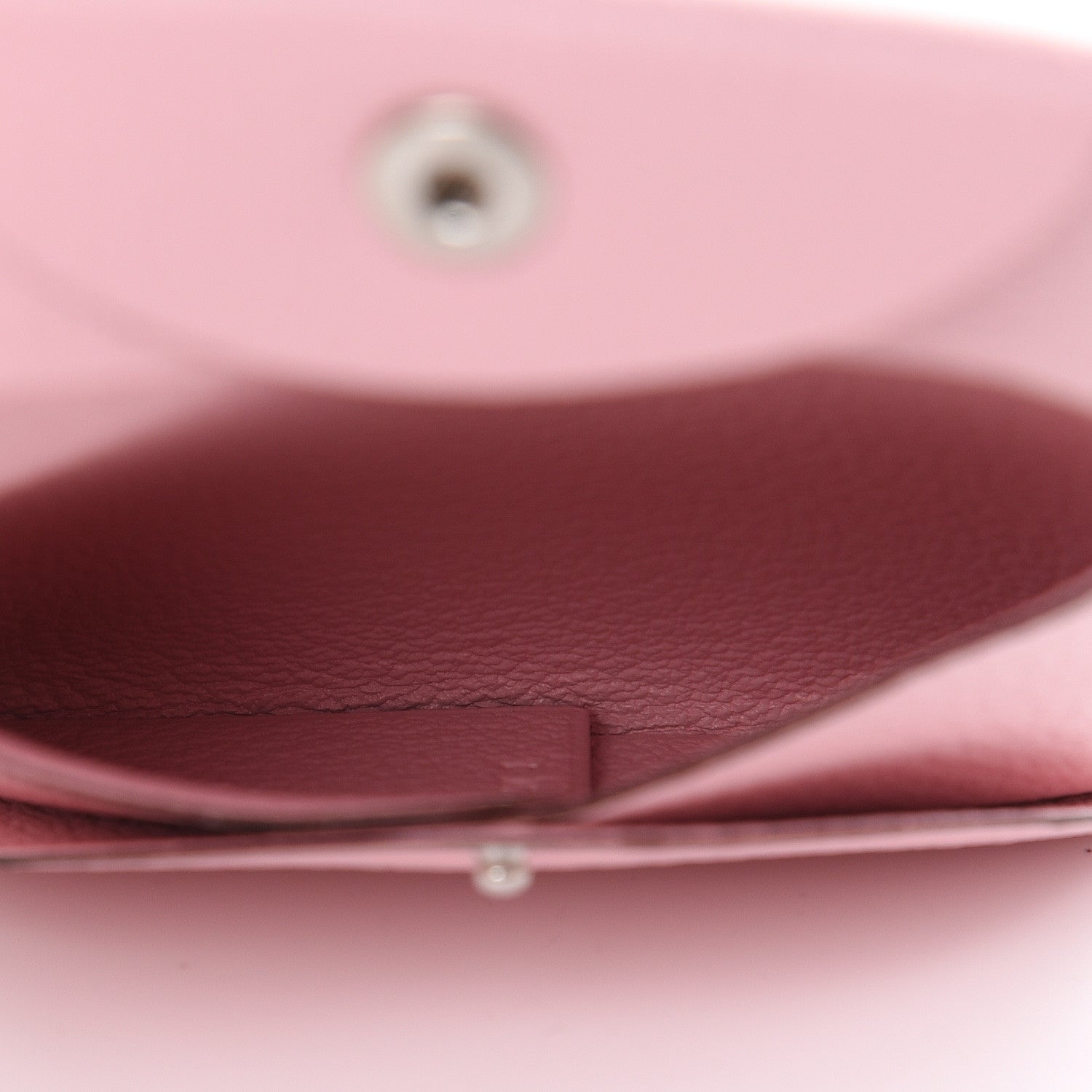 Hermes Chevre Mysore Bastia Coin Purse Rose Sakura 5 of 8