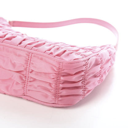 Prada Tessuto Nylon Gaufre Shoulder Bag Begonia 7 of 7
