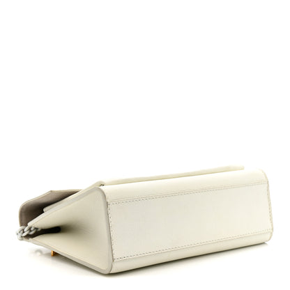 Louis Vuitton Soft Calfskin Mylockme Chain Bag BB White 4 of 16