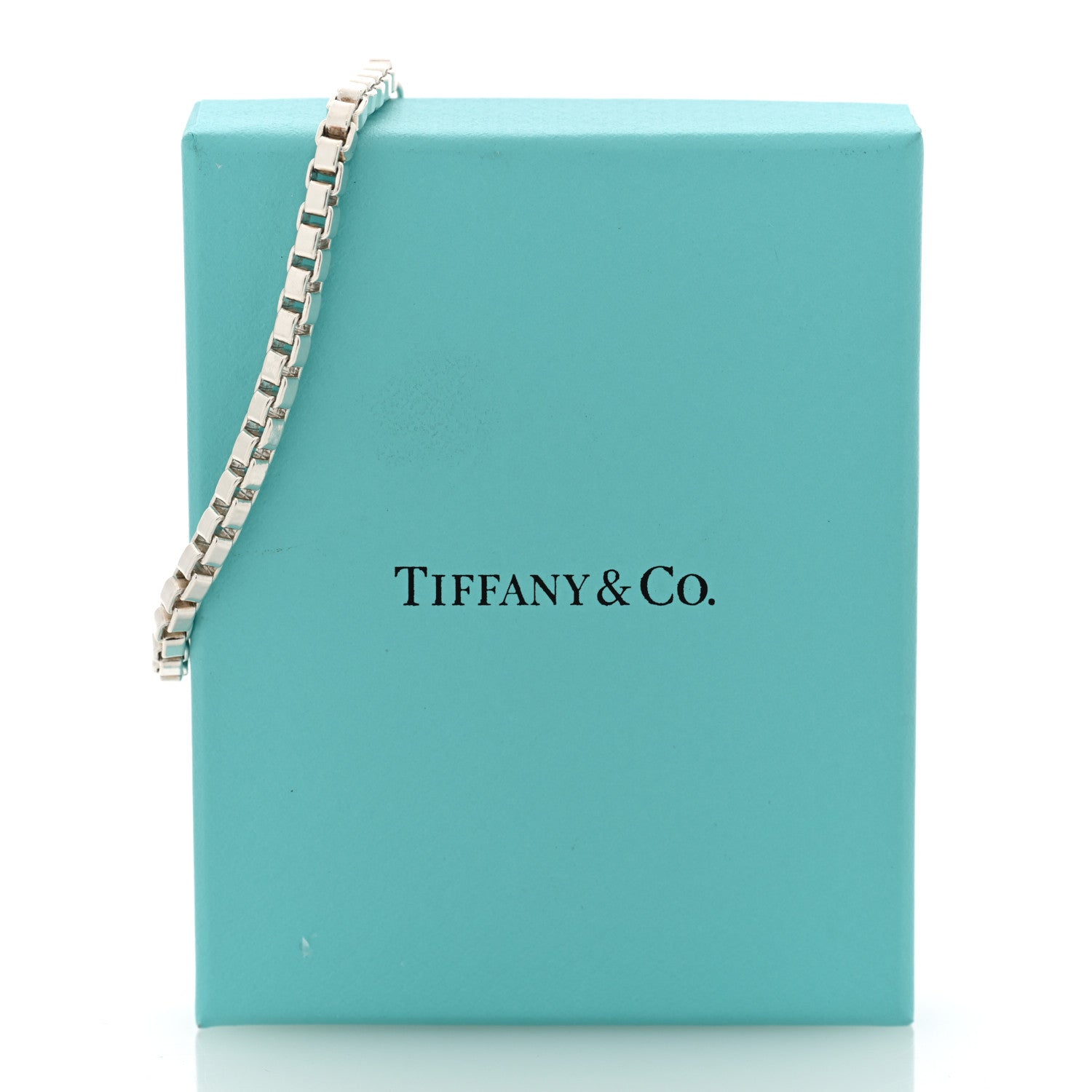 Tiffany Sterling Silver 4mm Venetian Link Bracelet 4 of 4
