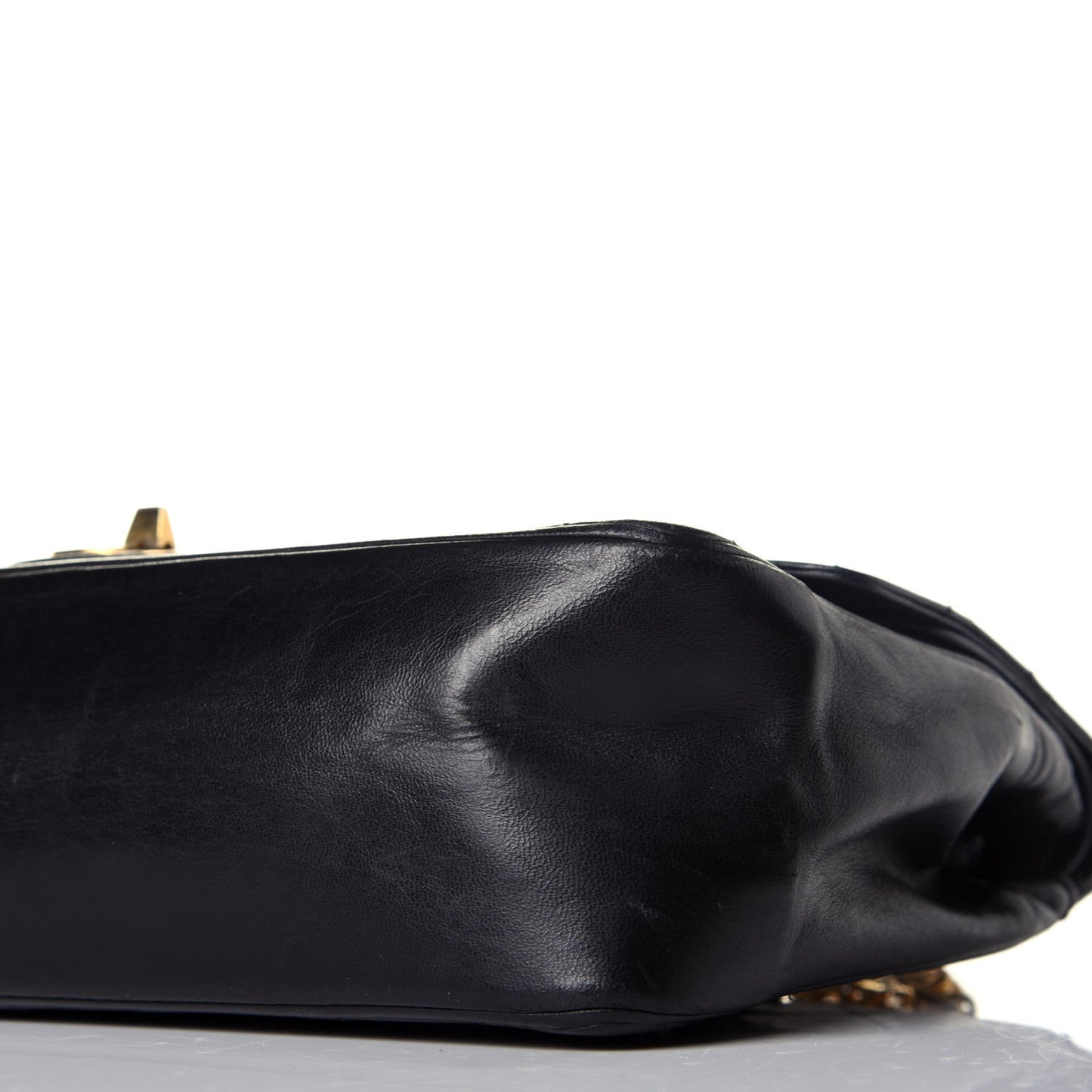Lambskin Quilted Medium Double Flap Bijoux Chain Black