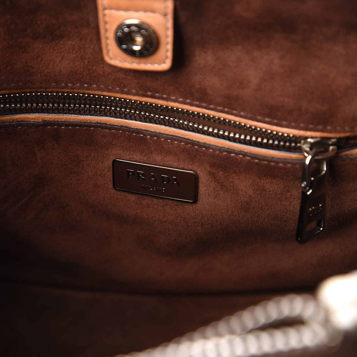 Glace Calf Twin Pocket Tote Naturale