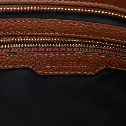 Burberry Calfskin Logo Embossed Medium Ardwell Tote Tan 6 of 9