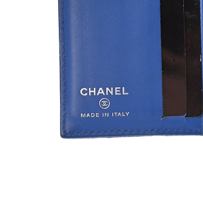 Chanel Caviar Quilted Card Holder Wallet Blue 6 of 14
