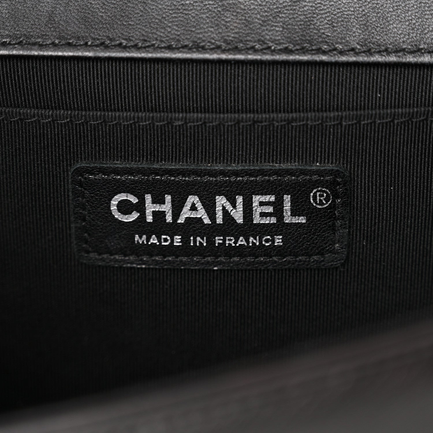 Chanel Lambskin Iridescent PVC Chevron Quilted Medium Boy Flap Black Silver 6 of 19