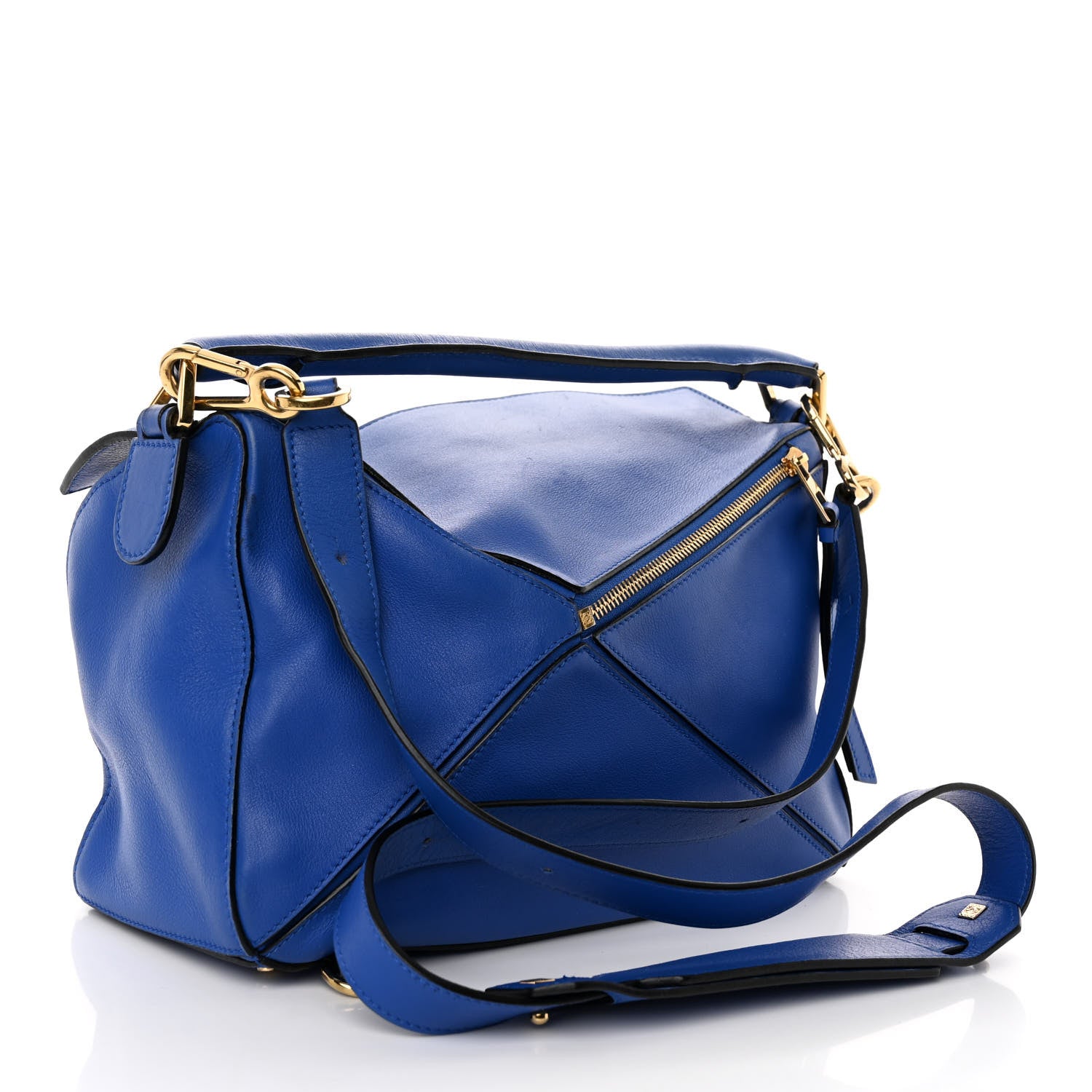 Loewe Calfskin Medium Puzzle Bag Electric Blue 3 of 10