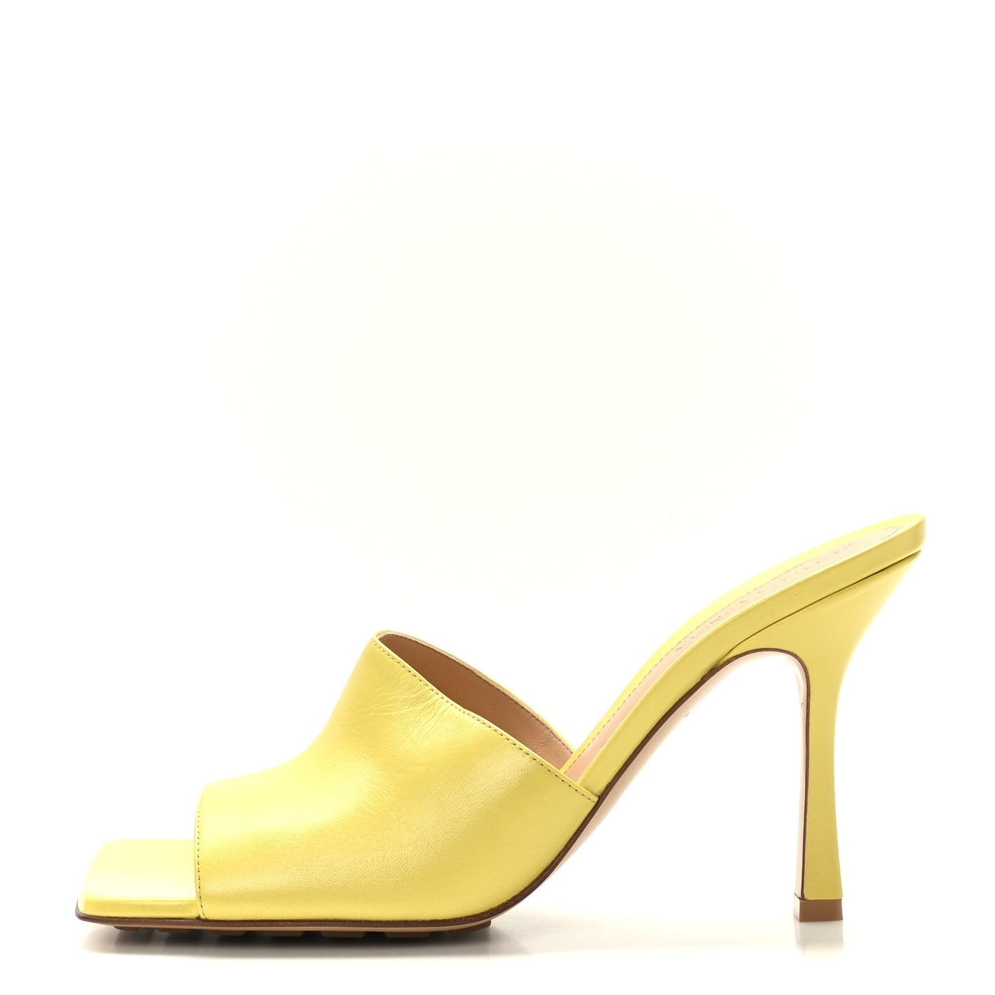 Lambskin Stretch Mule Sandals 40 Pear