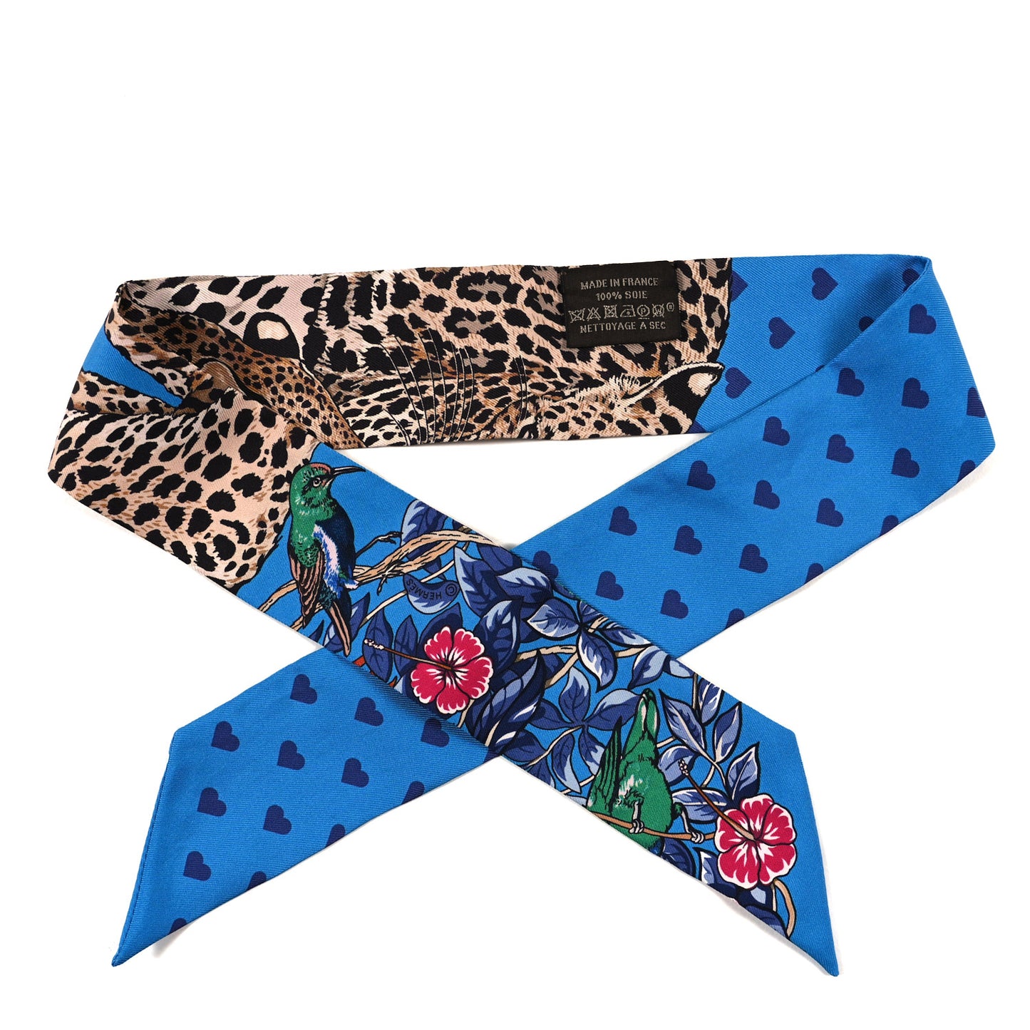 Silk Jungle Love Love Twilly Bleu Gitane Gris Bleuete