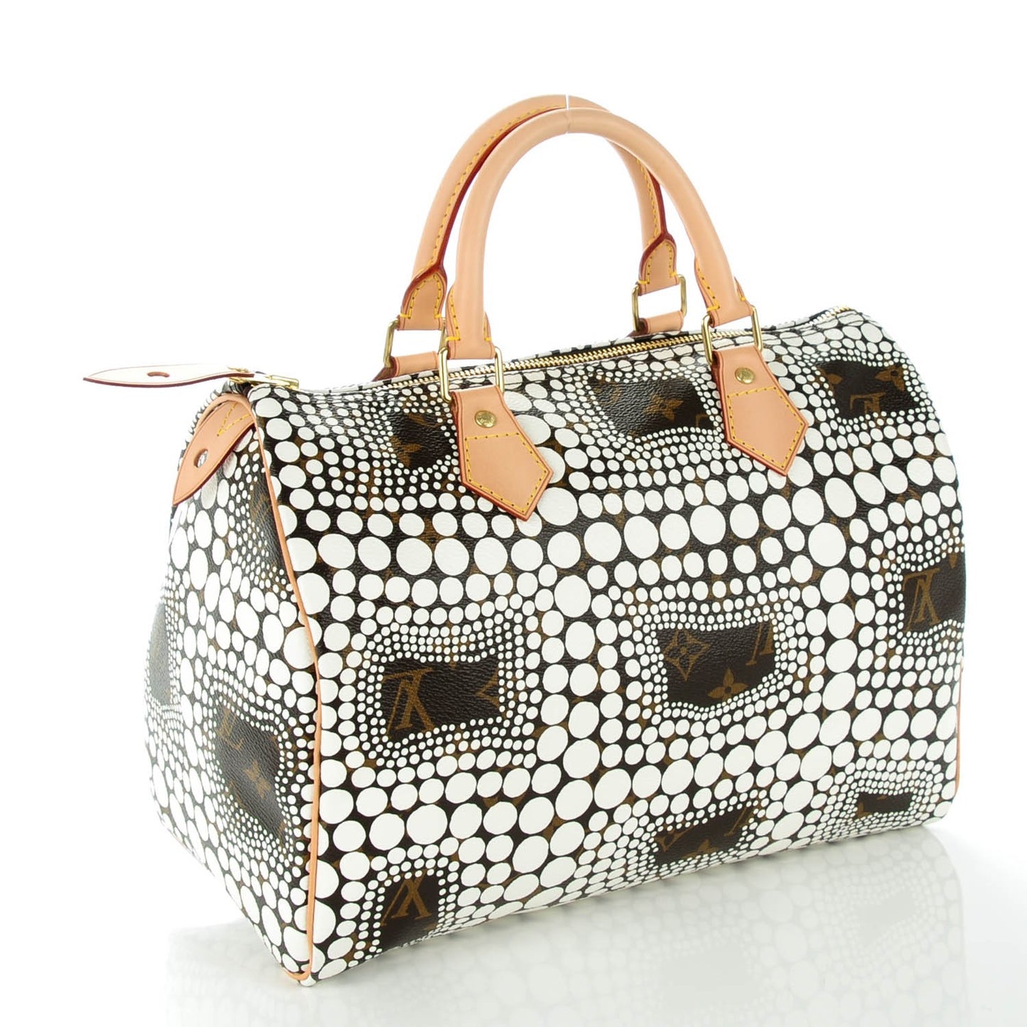 Monogram Kusama Town Speedy 30 White