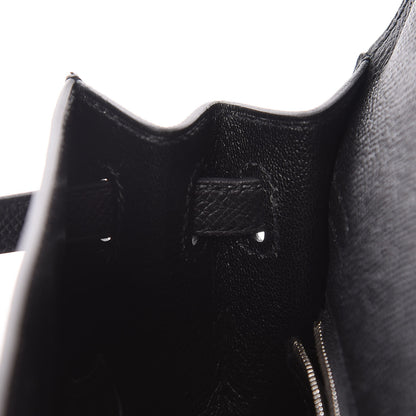 Hermes Epsom Kelly Sellier 25 Black 15 of 45