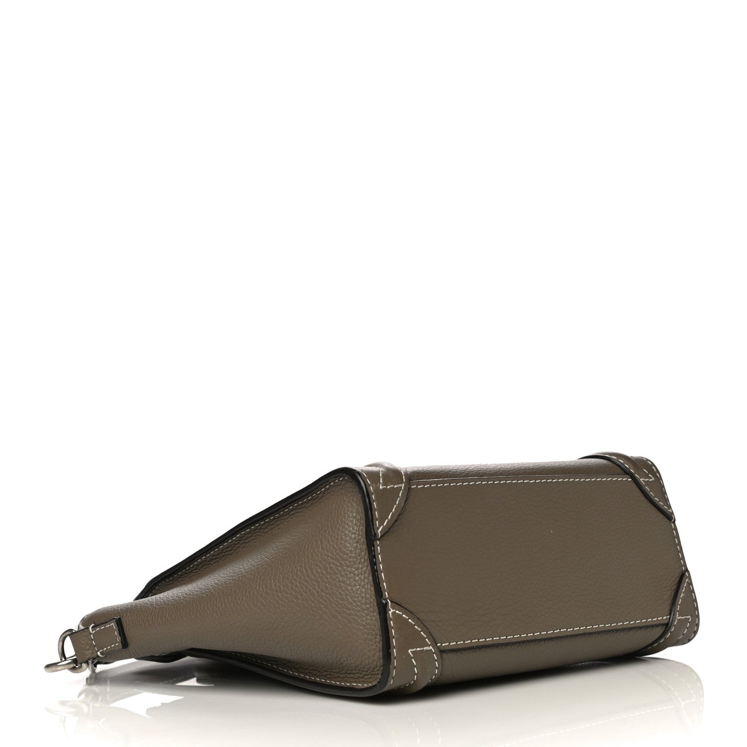Celine Drummed Calfskin Nano Luggage Souris 3 of 15