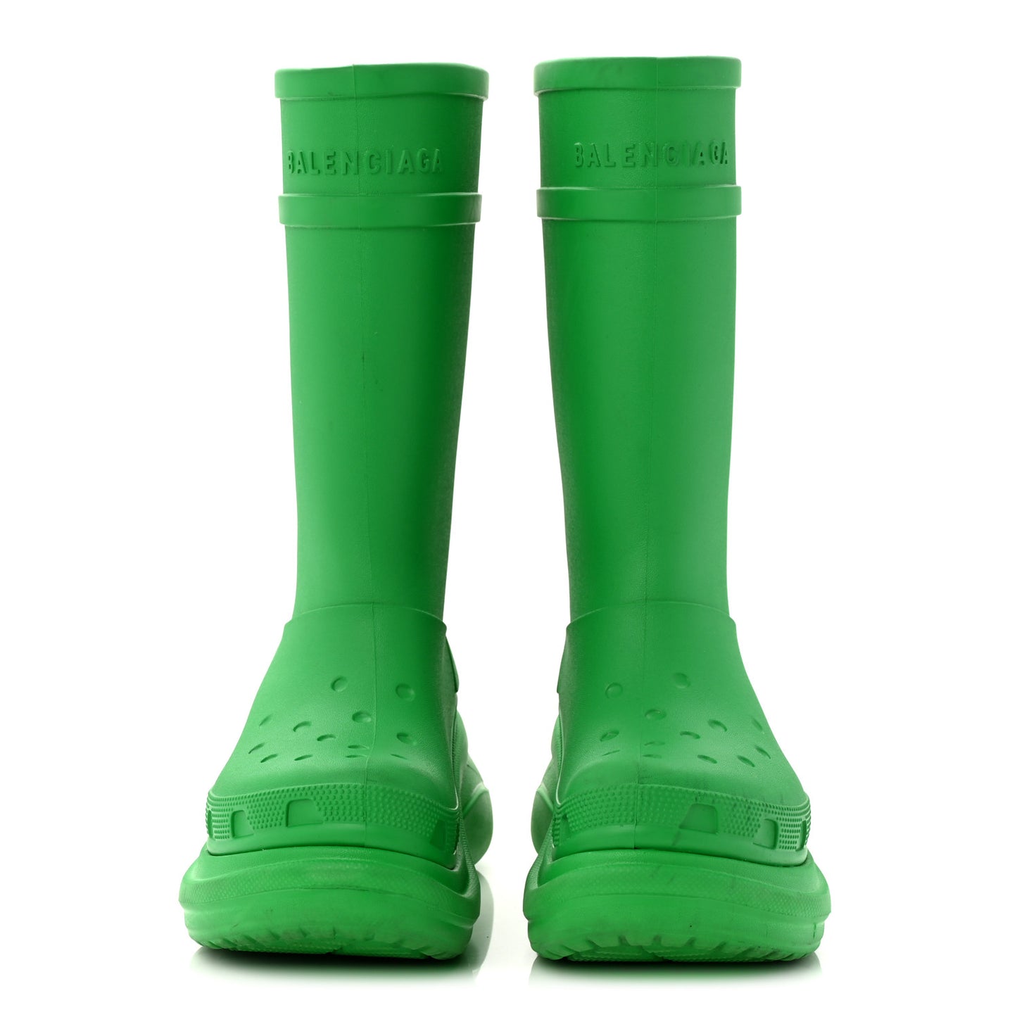 X CROCS Rubber Womens Rain Boots 36 Grass Green