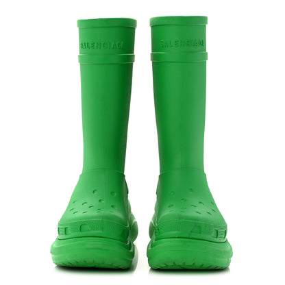 Balenciaga X CROCS Rubber Womens Rain Boots 36 Grass Green 2 of 10
