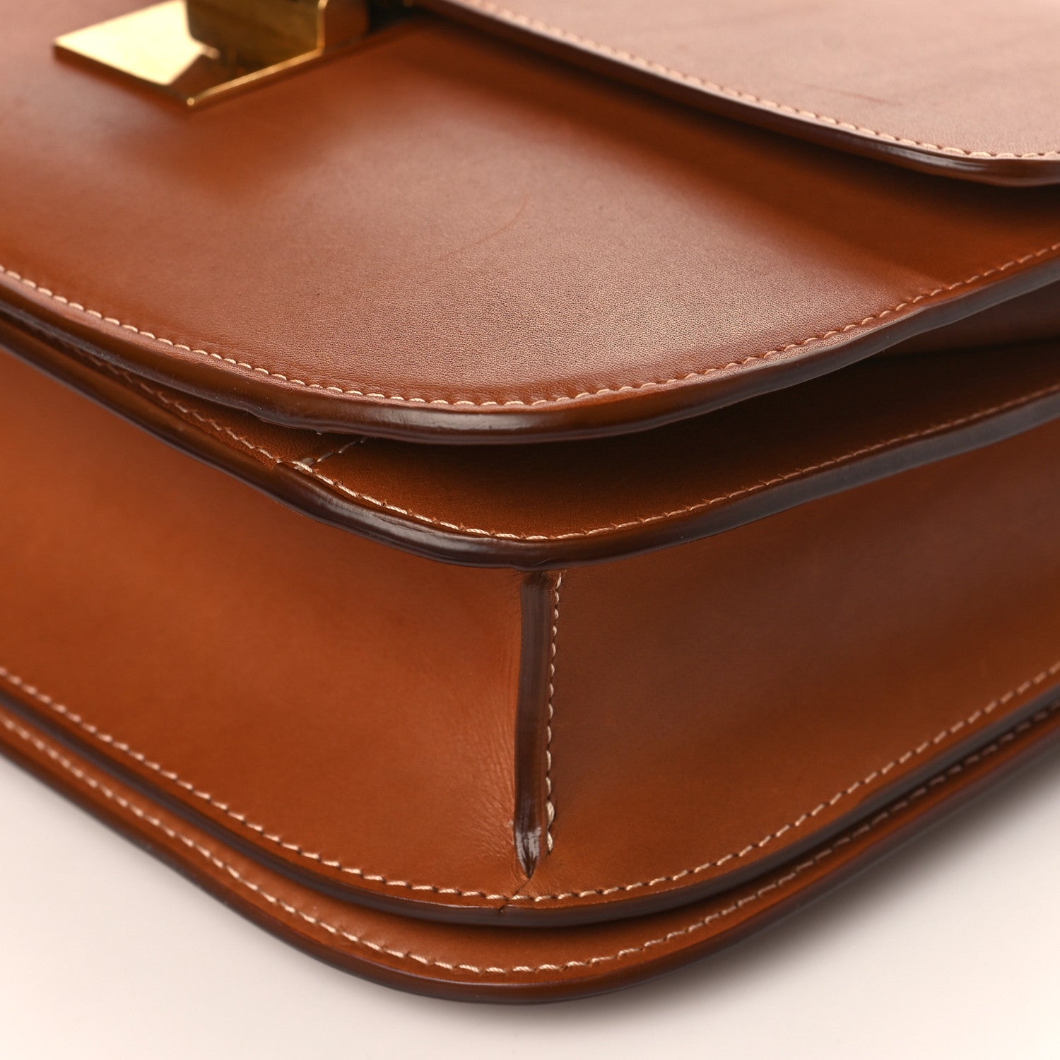 Celine Natural Calfskin Medium Classic Box Flap Bag Tan 9 of 9