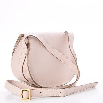 Chloe Calfskin Mini Marcie Round Crossbody Bag Abstract White 3 of 7
