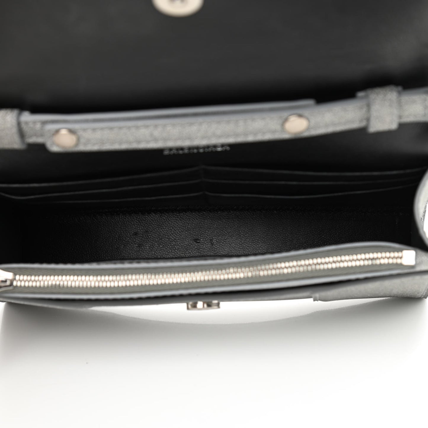 Glitter Fabric Hourglass Chain Bag Grey