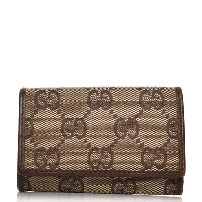 Gucci Monogram 6 Key Holder Case Dark Brown 1 of 8
