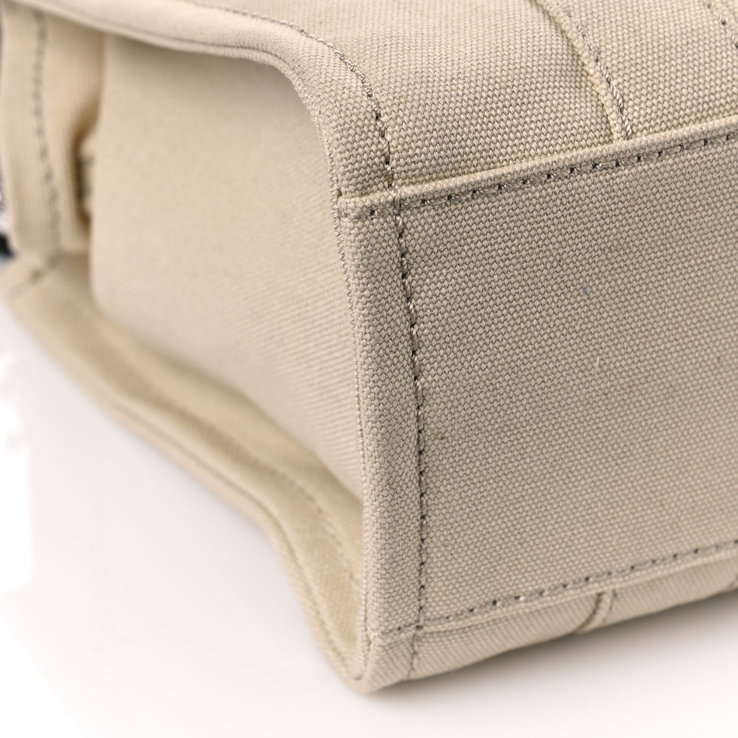 Cotton Canvas Mini The Traveler Tote Bag Beige