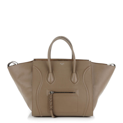 Celine Grained Calfskin Medium Phantom Luggage Taupe 1 of 7