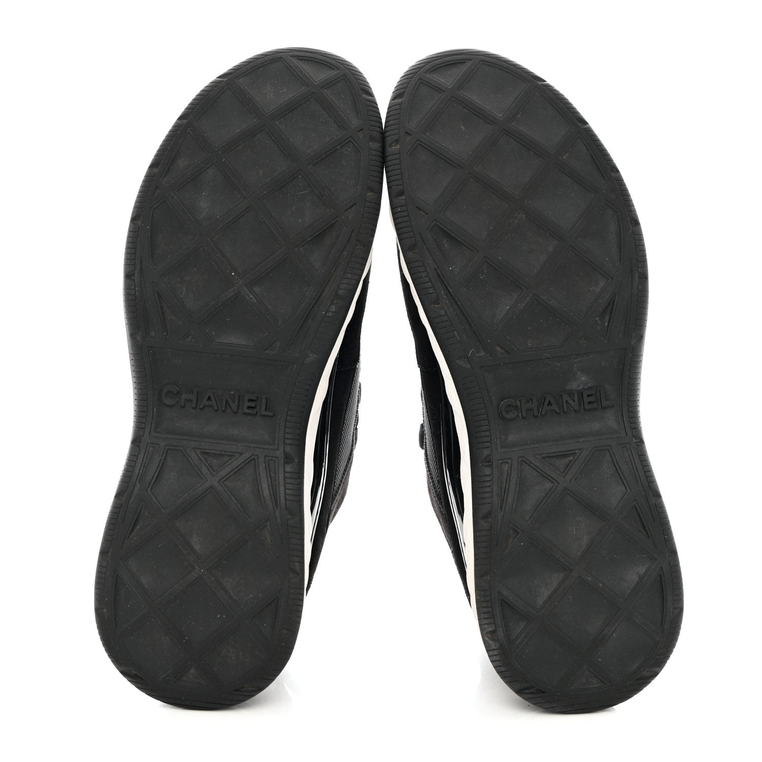 Chanel Velvet Calfskin Mixed Fibers CC Sneakers 39 Black 5 of 15
