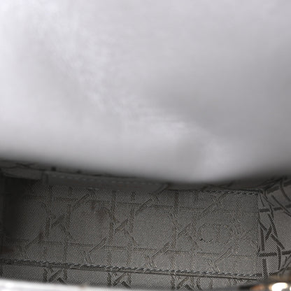 Christian Dior Metallic Lambskin Cannage Mini Lady Dior Gray 5 of 10