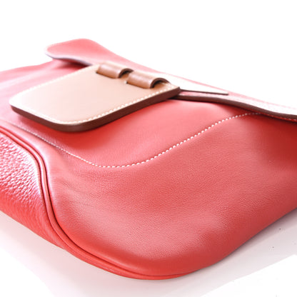 Hermes Swift Taurillon Clemence Vache Hunter Virevolte Pochette Vermillon Rouge Casaque Fauve 6 of 11