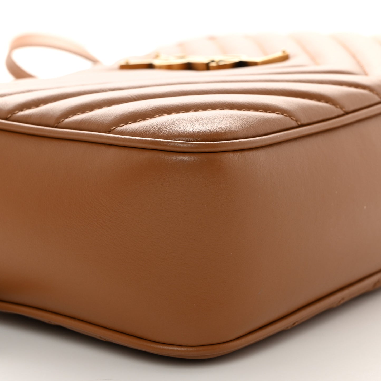 Calfskin Matelasse Monogram Lou Camera Bag Cinnamon