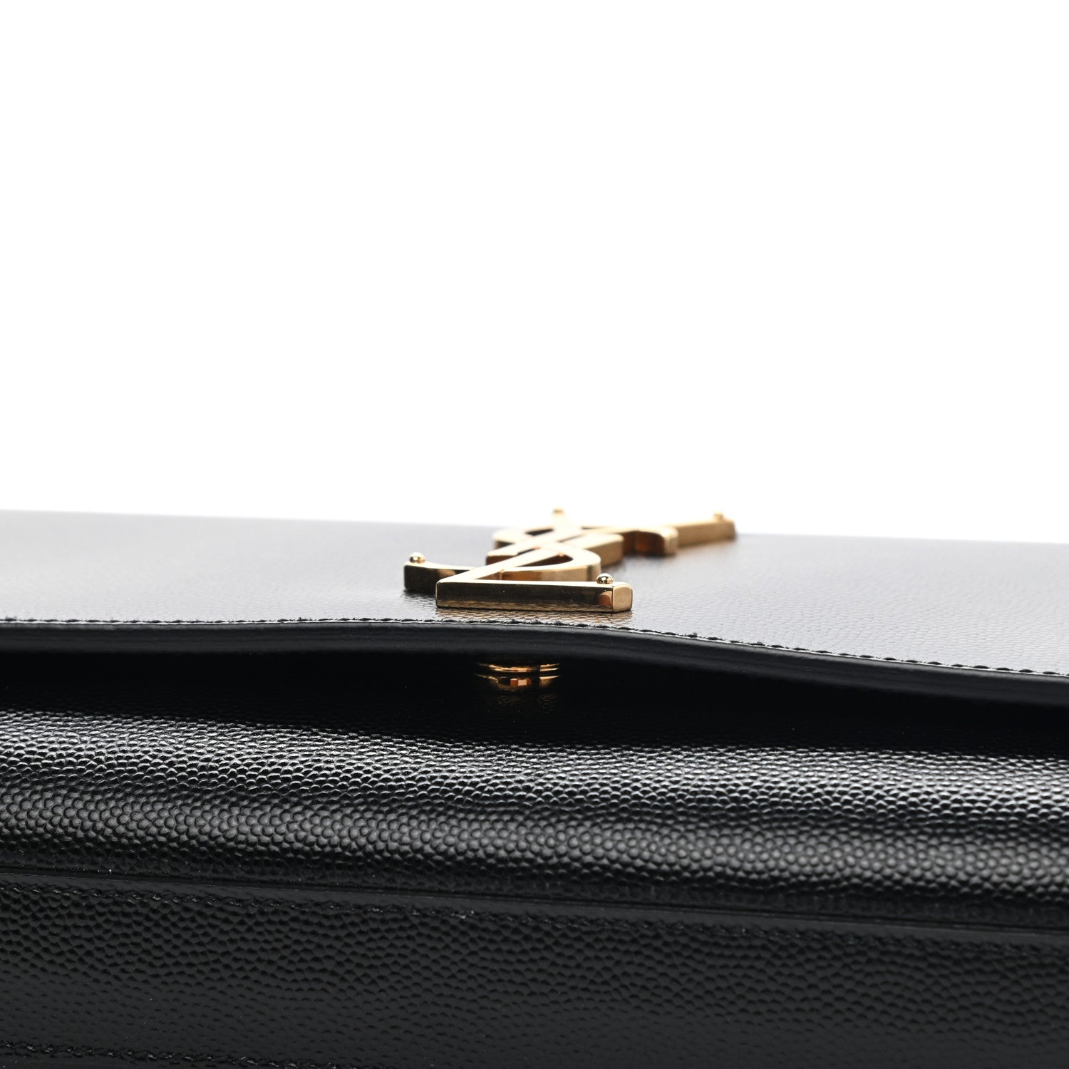 Saint Laurent Grain De Poudre Monogram Cassandre Clutch Black 8 of 8