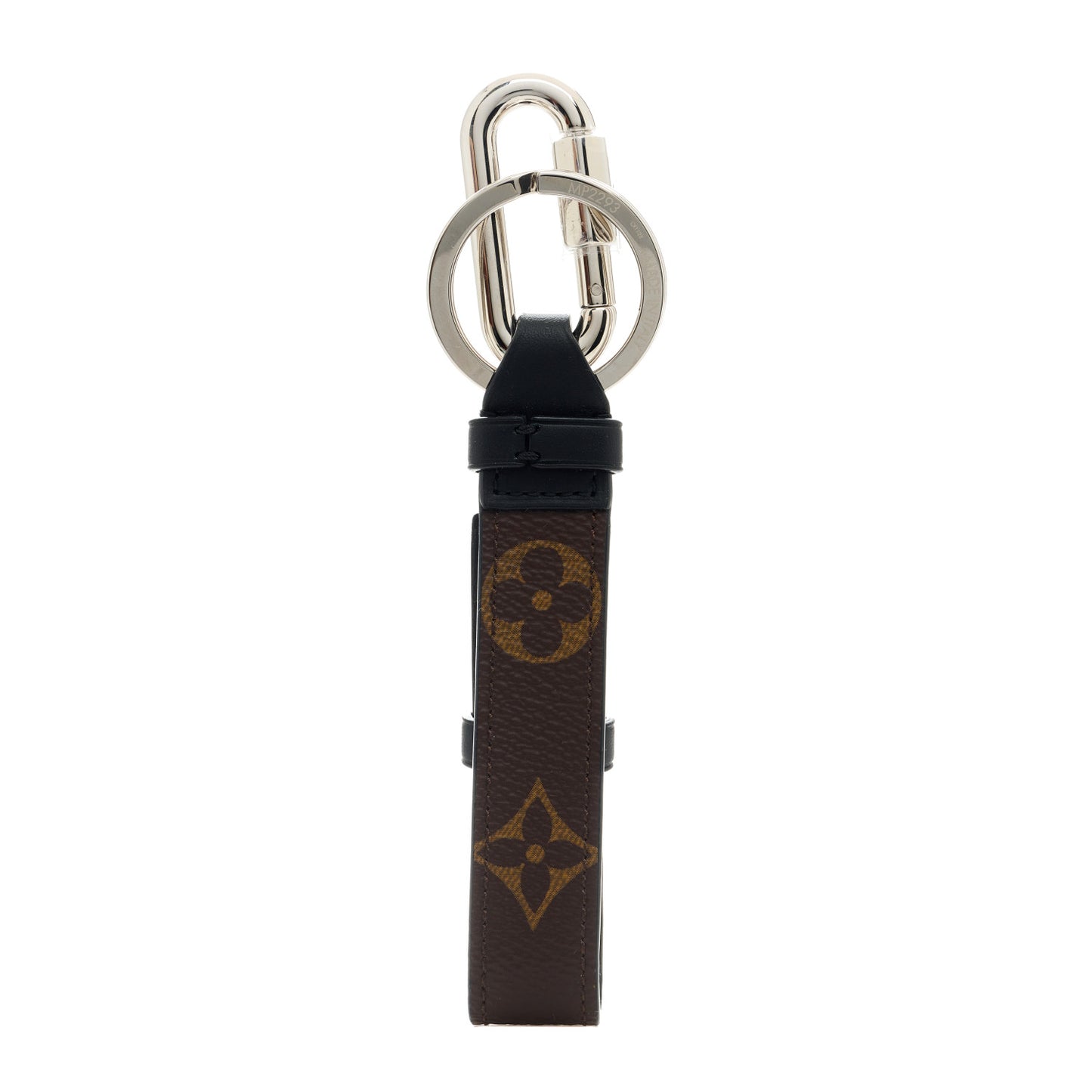 Monogram Dragonne Bag Charm Key Holder Orange
