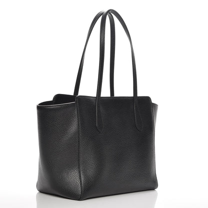 Gucci Pebbled Calfskin Small Swing Tote Black 3 of 6