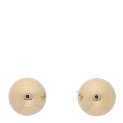 Tiffany 18K Yellow Gold 8mm HardWear Ball Earrings 1 of 5