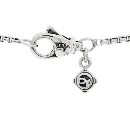 David Yurman Sterling Silver Diamond Blue Topaz 20mm Cushion on Point Drop Pendant Necklace 6 of 8