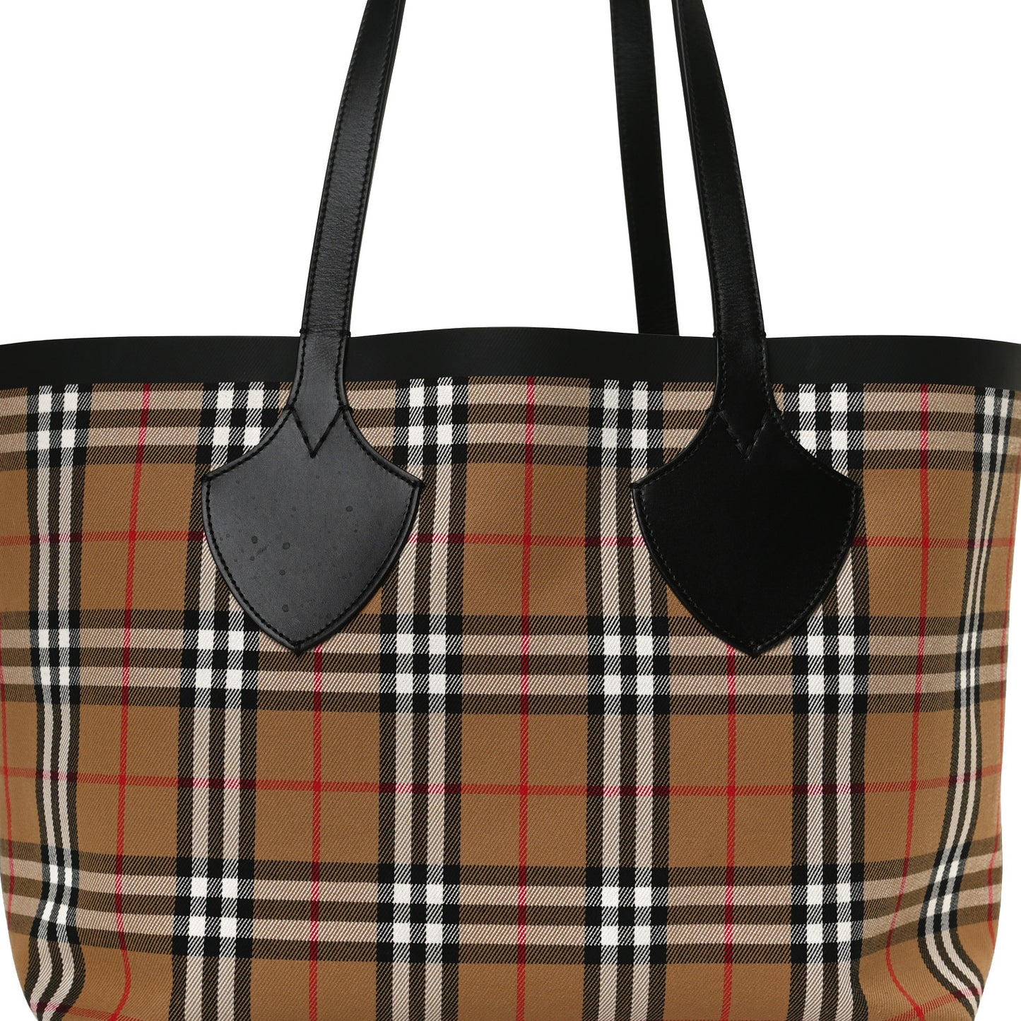 Vintage Check Medium The Giant Reversible Tote Antique Yellow Bright Red