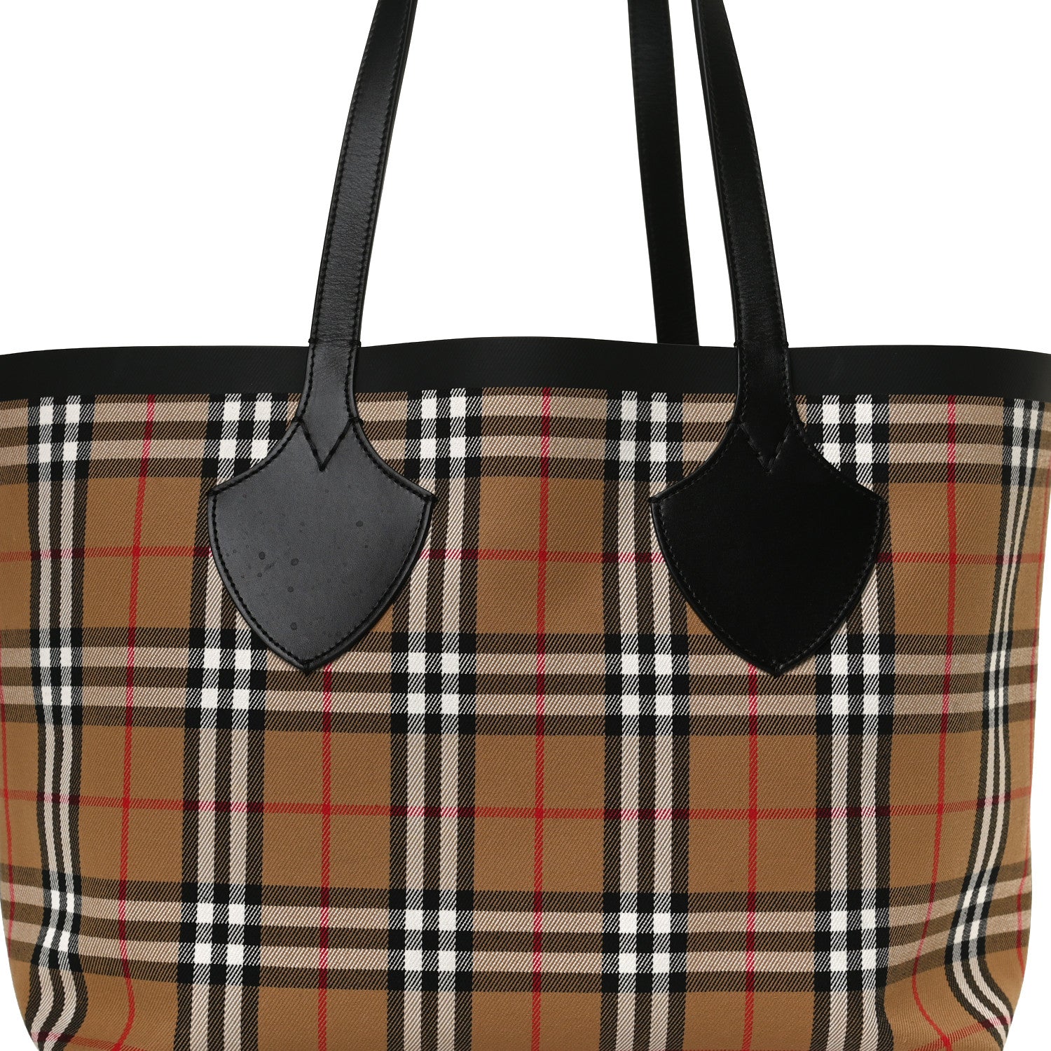 Burberry Vintage Check Medium The Giant Reversible Tote Antique Yellow Bright Red 11 of 14
