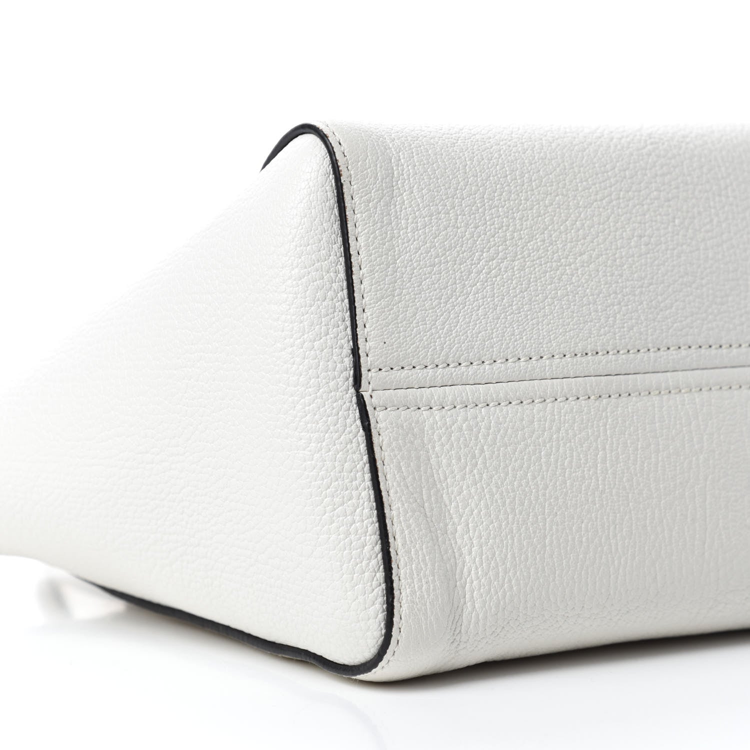Miu Miu Goatskin Madras Zip Tote White 6 of 14